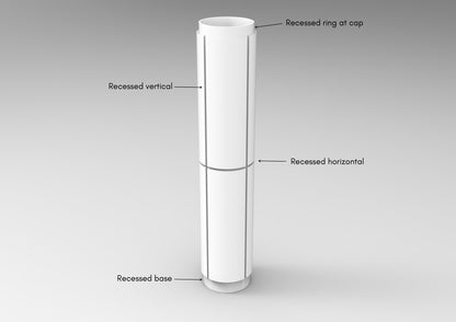 8" GFRG Column Cover - Round
