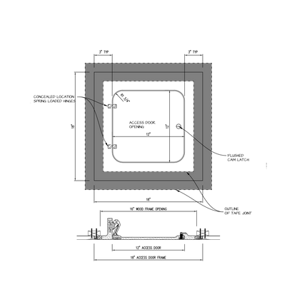 Shop drawing Hinged GFRG Radius corner 12x12