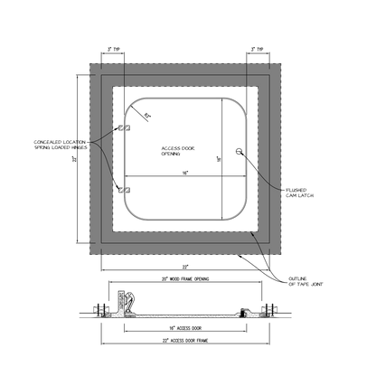 Shop drawing Hinged GFRG Radius corner 16x16