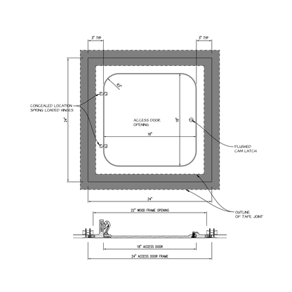 Shop drawing Hinged GFRG Radius corner 18x18