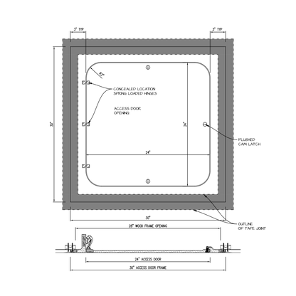Shop drawing Hinged GFRG Radius corner 24x24