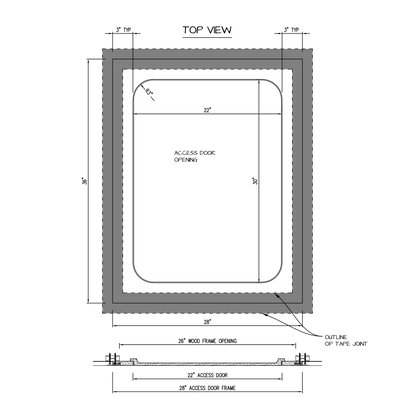 Shop drawing Pop Out GFRG Round corner 22x30