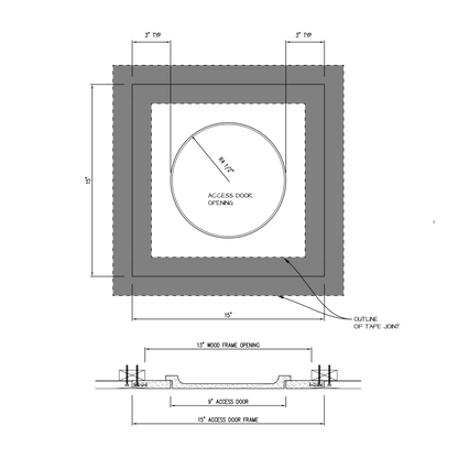 Shop drawing Pop Out GFRG Round 9"