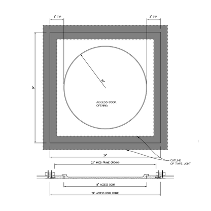 Shop drawing Pop Out GFRG Round 18"