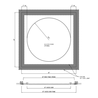 Shop drawing Pop Out GFRG Round 24"