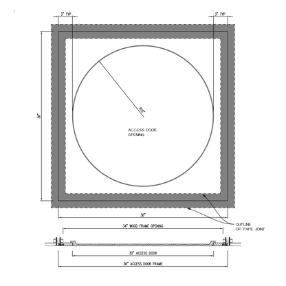 Shop drawing Pop Out GFRG Round 30"