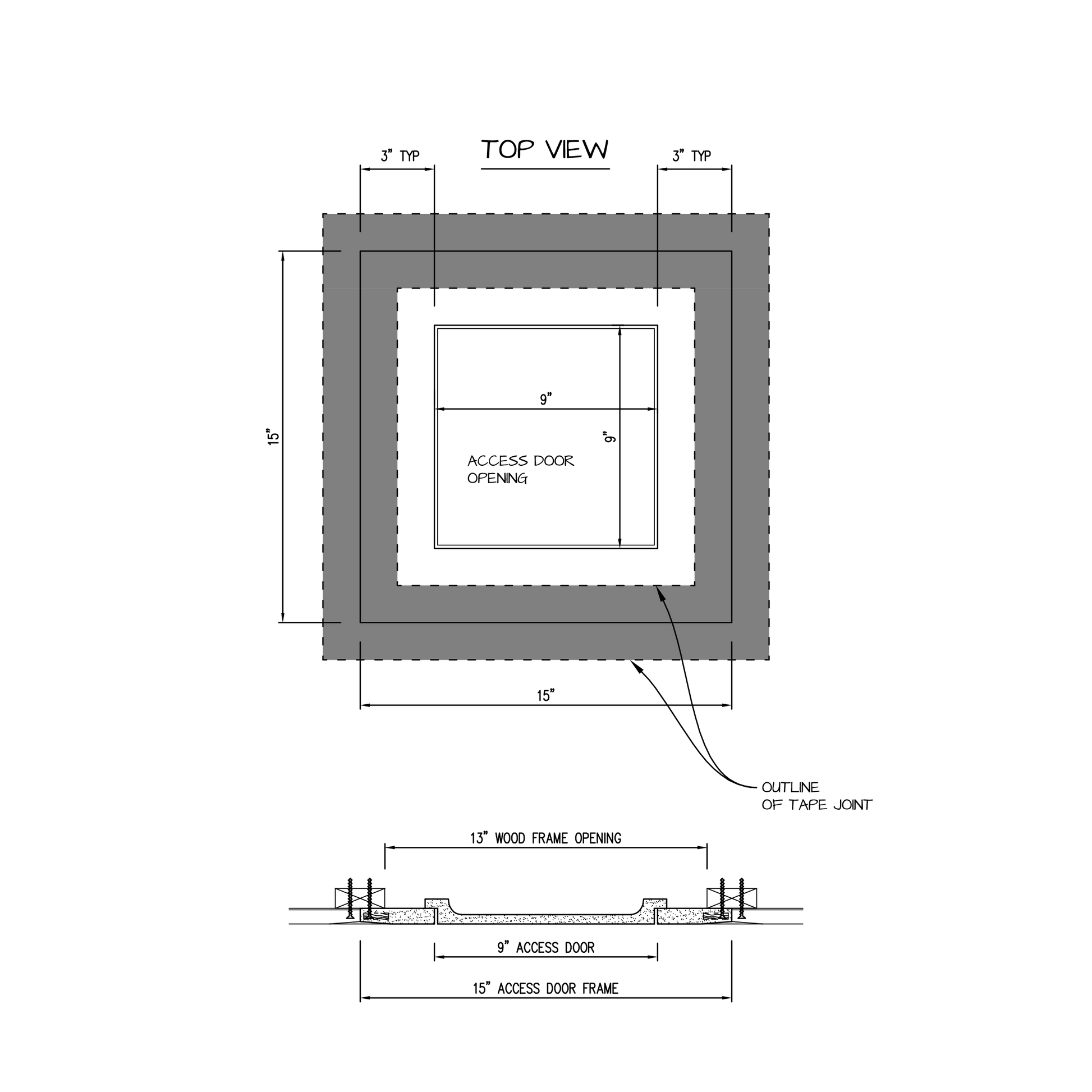 Shop drawing Pop Out GFRG Square corner 9x9