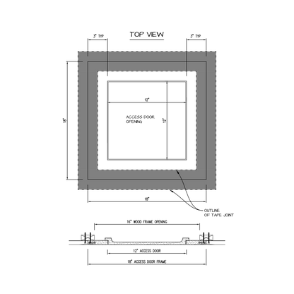 Shop drawing Pop Out GFRG Square corner 12x12