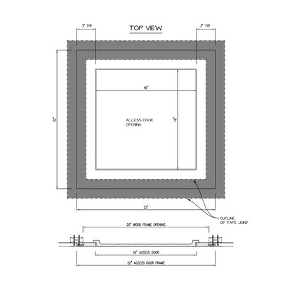 Shop drawing Pop Out GFRG Square corner 16x16