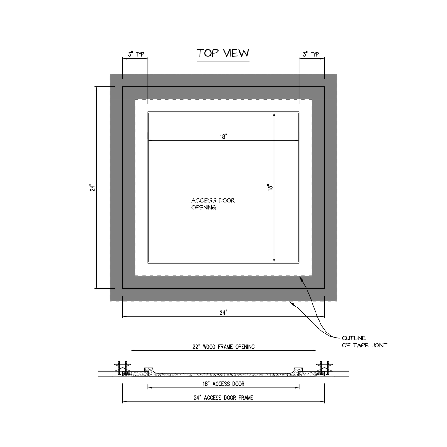 Shop drawing Pop Out GFRG Square corner 18x18