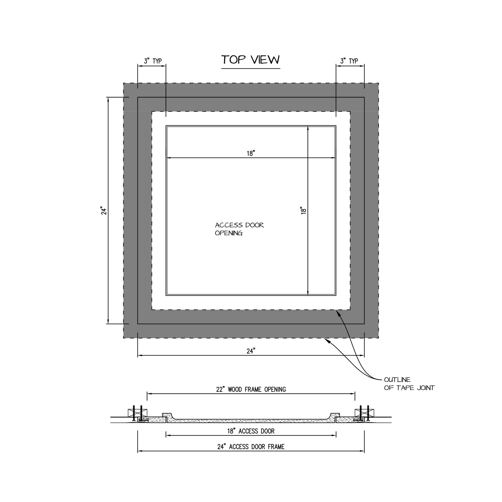 Shop drawing Pop Out GFRG Square corner 18x18