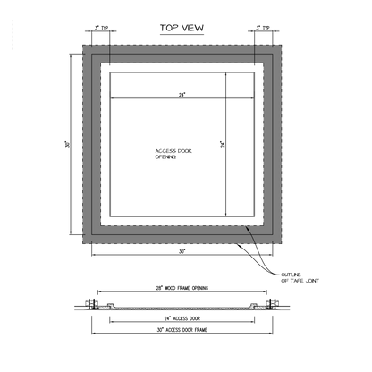 Shop drawing Pop Out GFRG Square corner 24x24