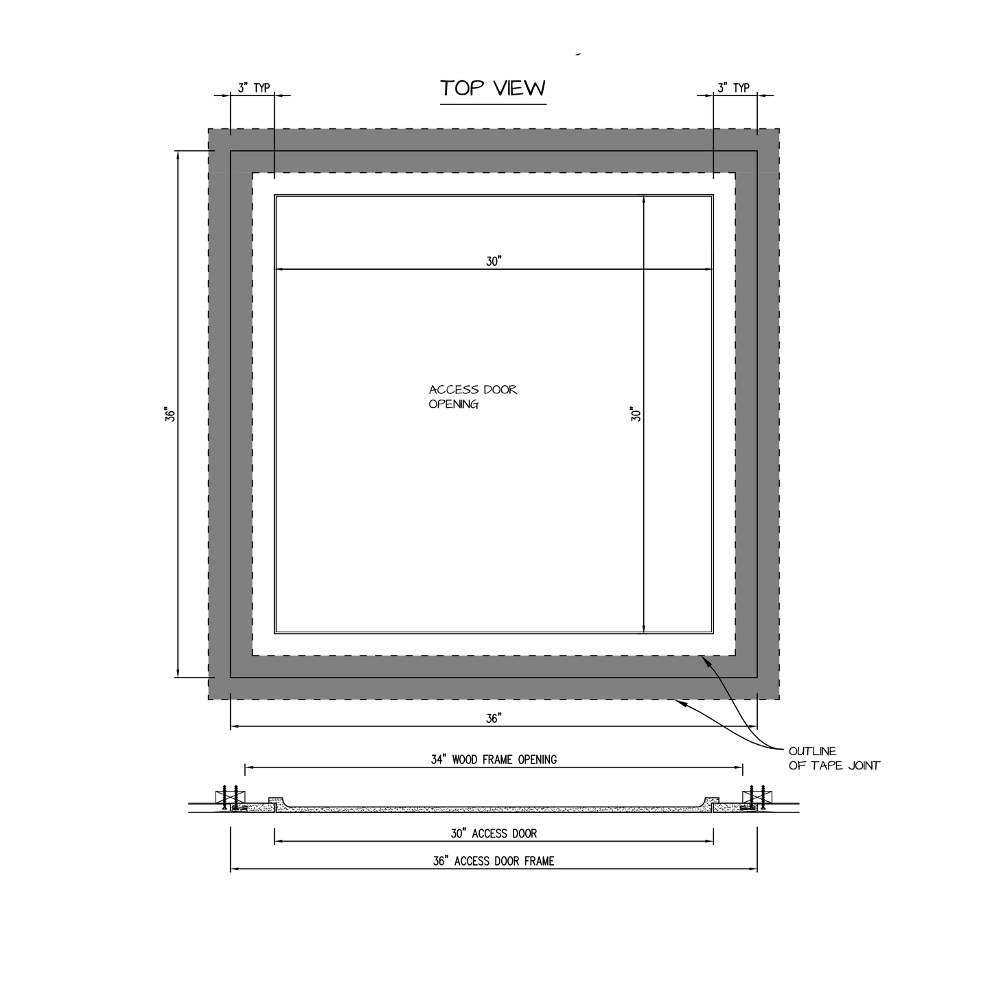 Shop drawing Pop Out GFRG Square corner 30x30