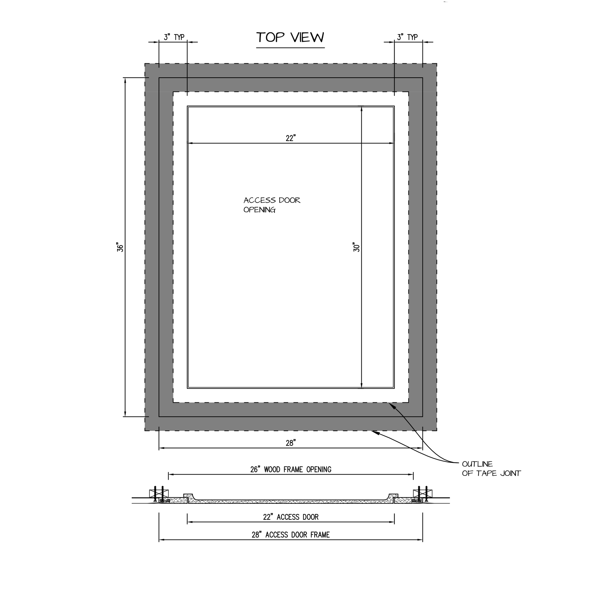 Shop drawing Pop Out GFRG Square corner 22x30