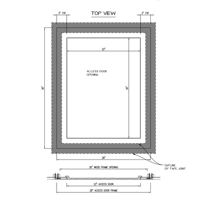 Shop drawing Pop Out GFRG Square corner 22x30