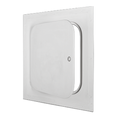 Hinged Access Panel with Slotted Latch 22" x 34" - Radius Corner