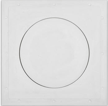 Round pop-out access panel with sleek design for interior walls