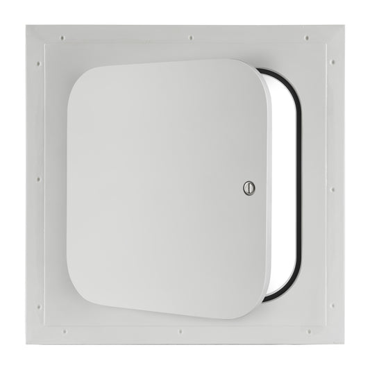 GFRG radius hinged access panel with flush mount and neoprene gasket for drywall and ceiling installations