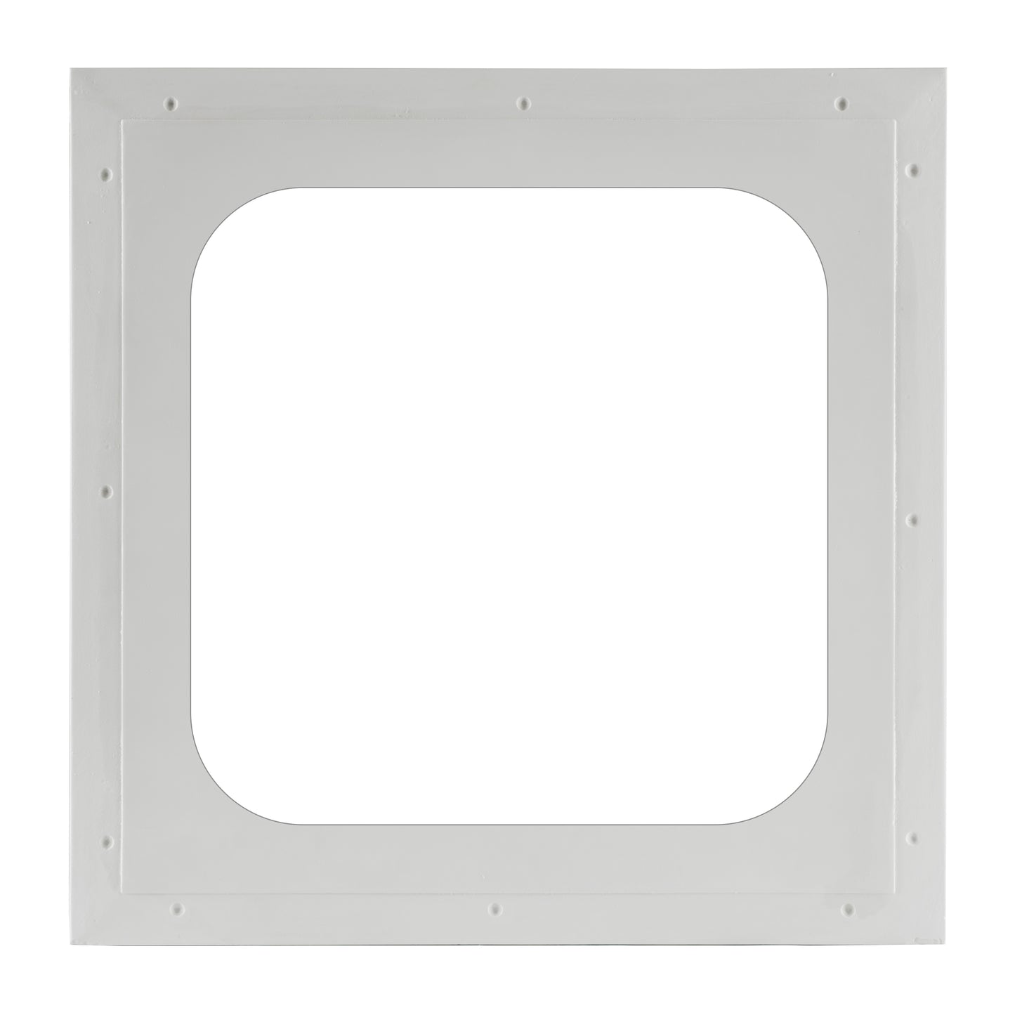 Minimalistic frame for pop-out access panels, blending into modern interiors.