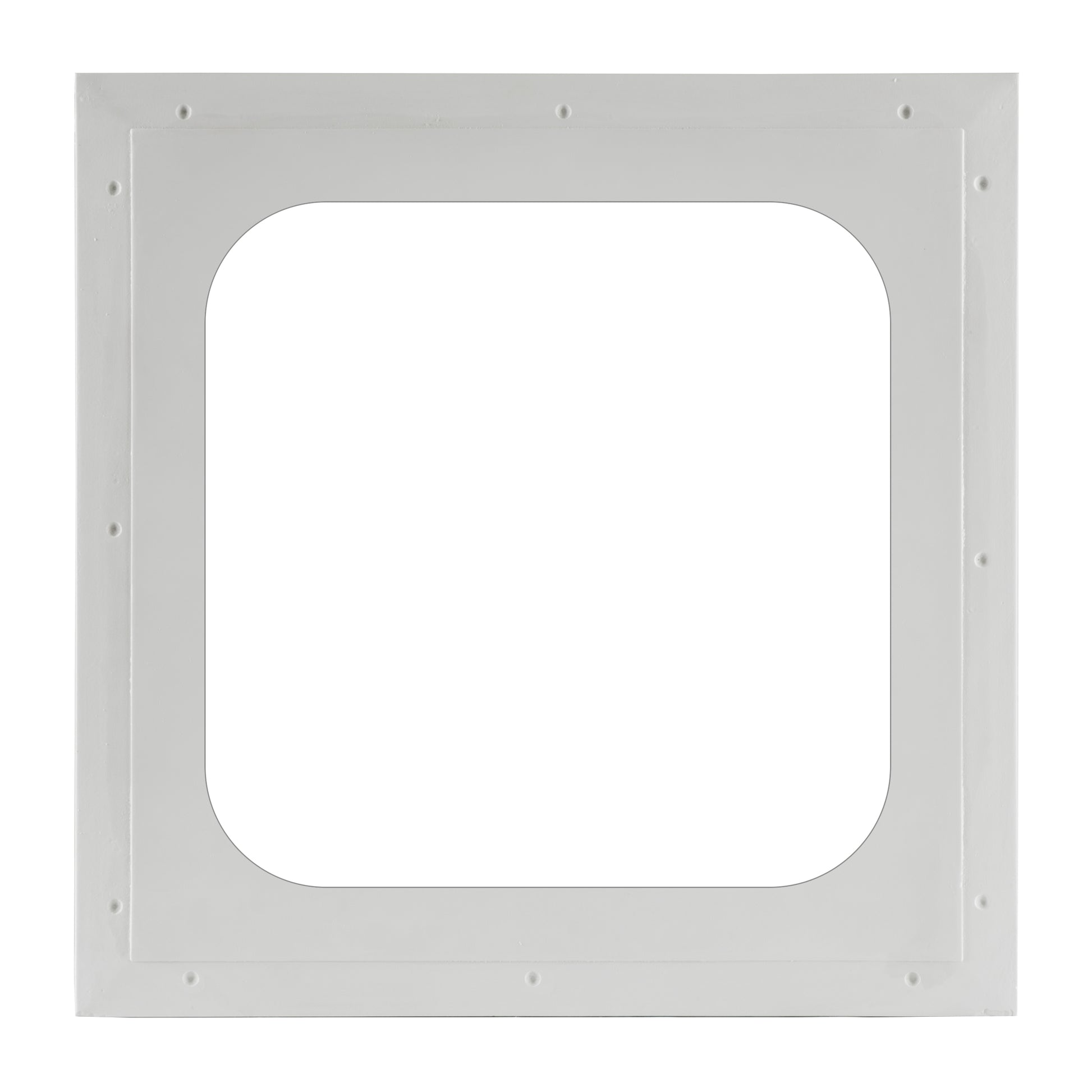 Minimalistic frame for pop-out access panels, blending into modern interiors.