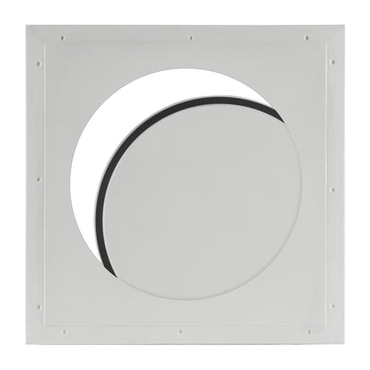 Round gasket made for use with pop-out access panels in modern construction.